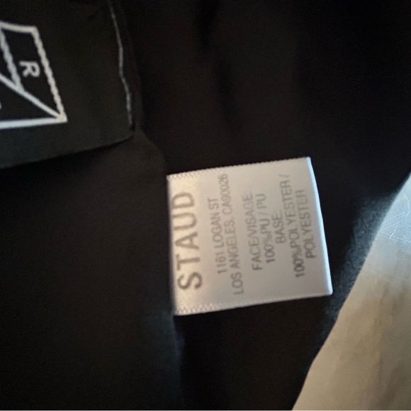 STAUD
Luna V-Neck Peplum Faux-Leather Top - Picture 6 of 8